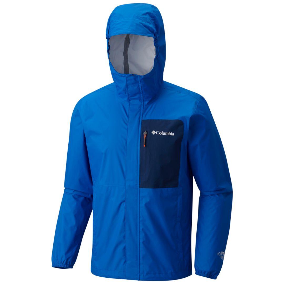 Columbia Men Blue Summit Sleeker Shell Waterproof