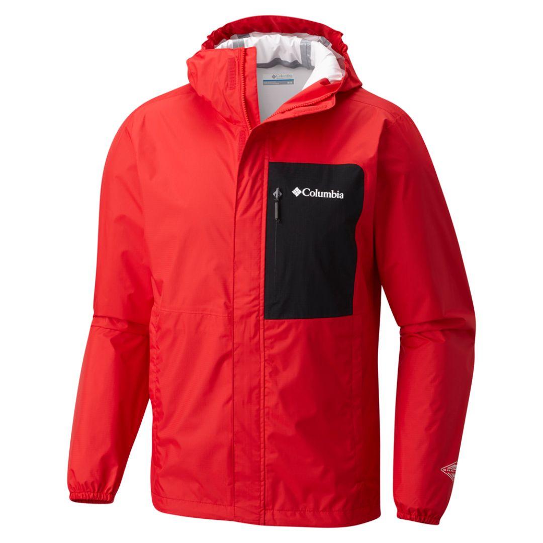 Columbia Men Pink Summit Sleeker Shell Waterproof