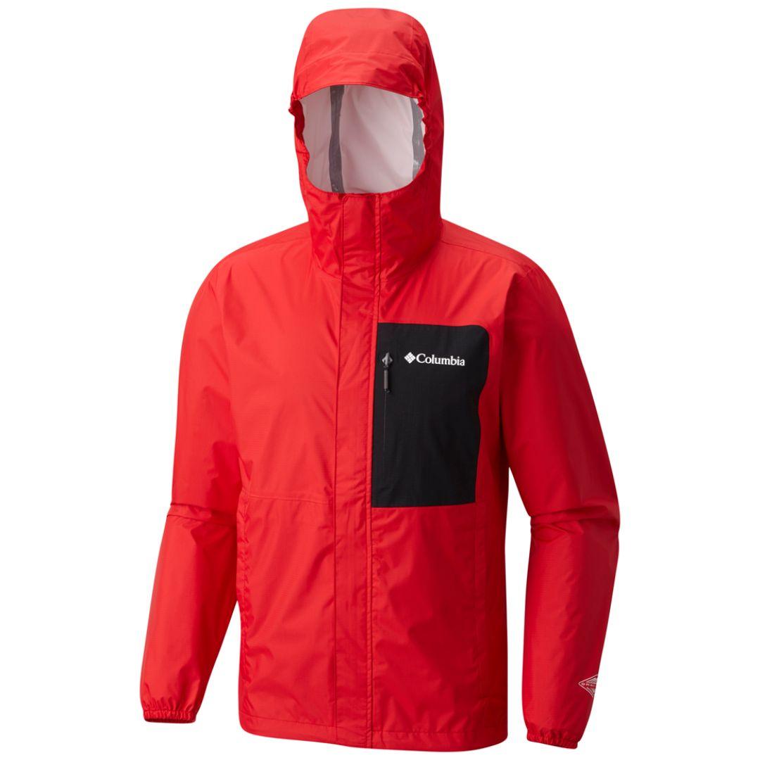 Columbia Men Pink Summit Sleeker Shell Waterproof