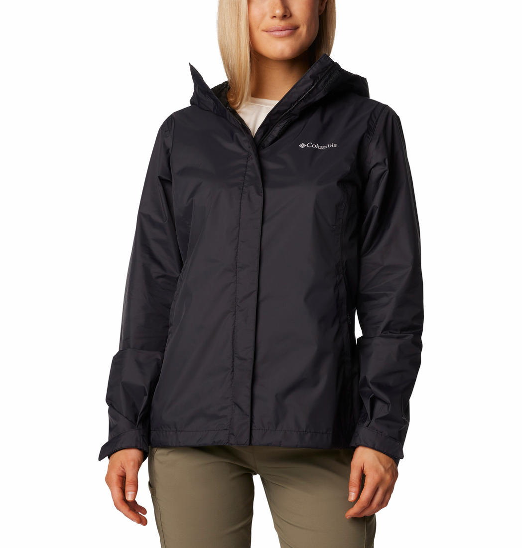 Columbia Women Black Arcadia II Rain Jacket