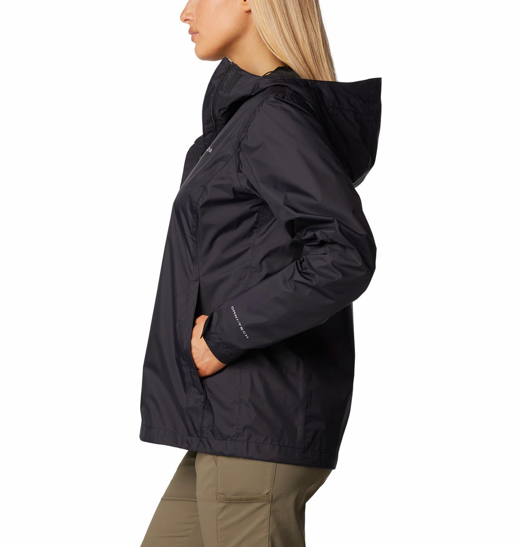 Columbia Women Black Arcadia II Rain Jacket