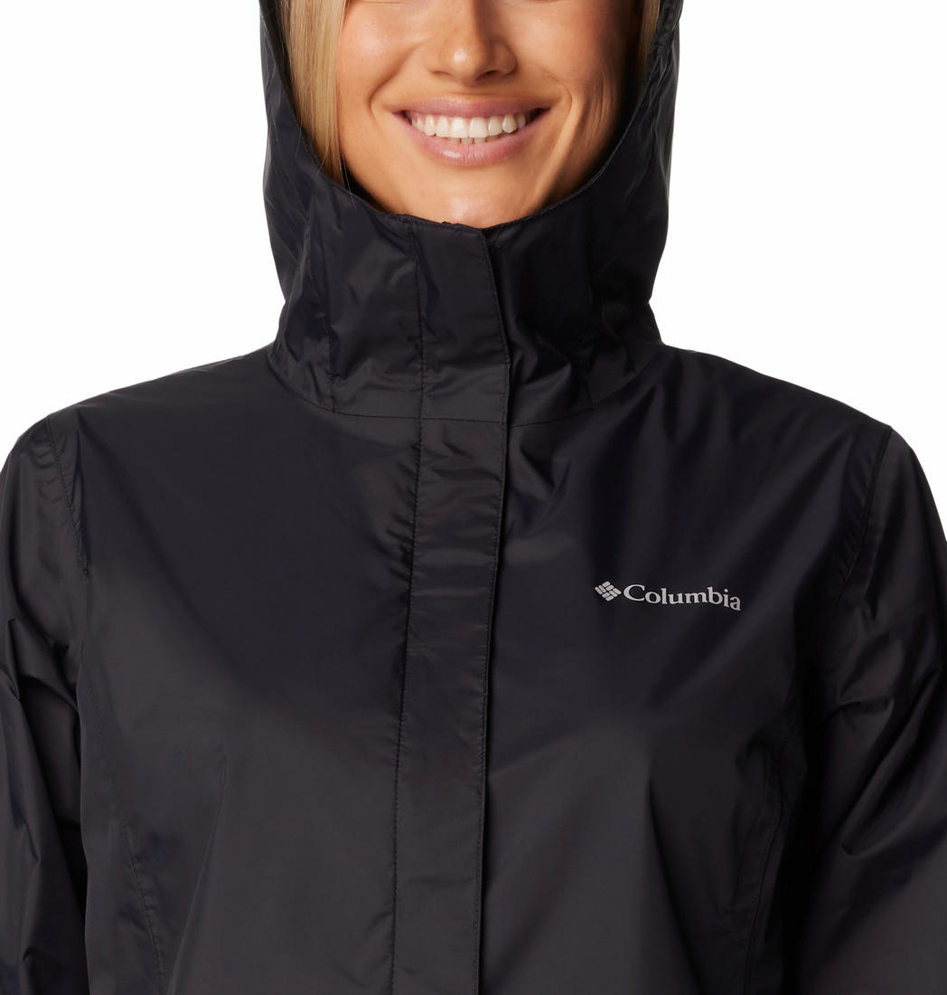 Columbia Women Black Arcadia II Rain Jacket