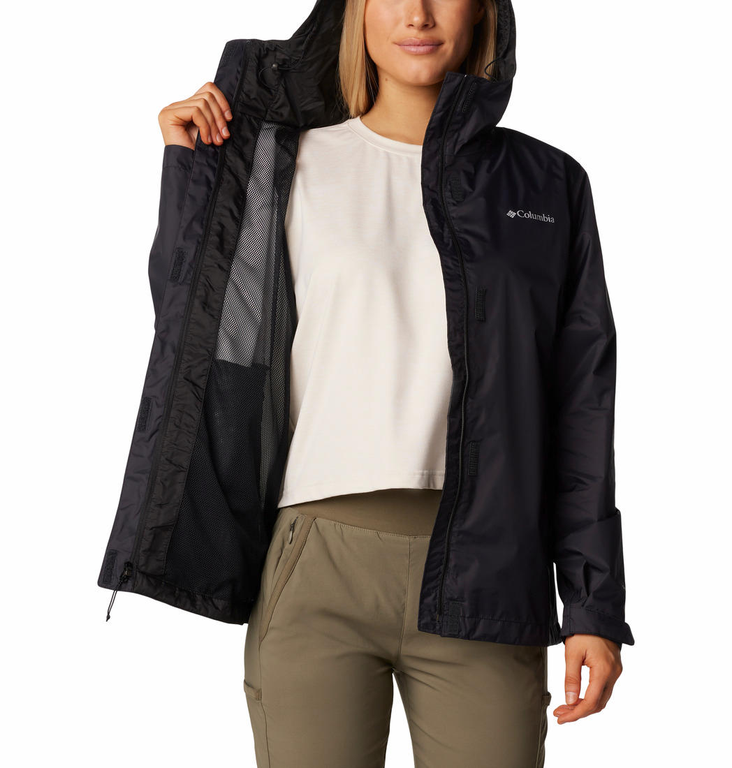 Columbia Women Black Arcadia II Rain Jacket
