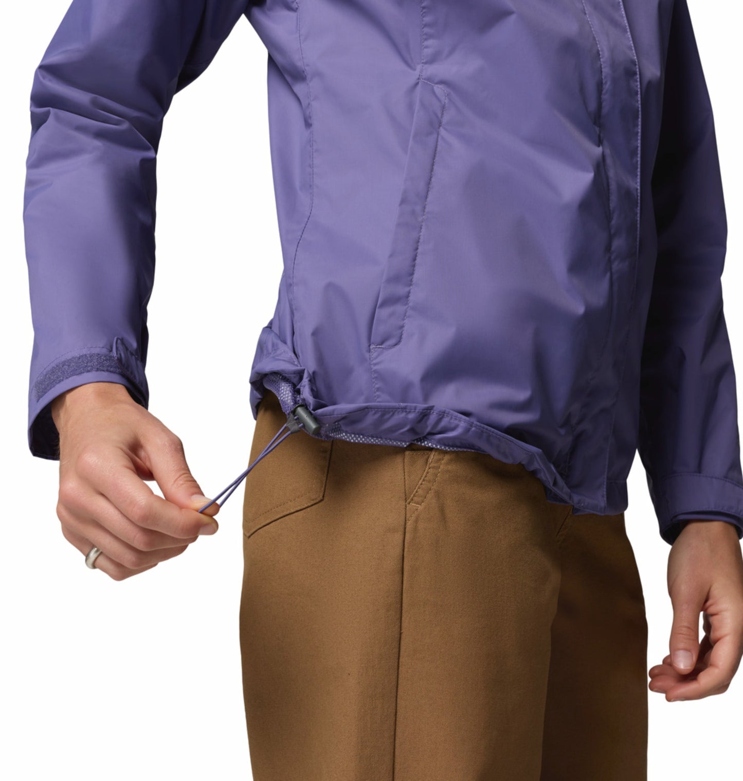 Columbia Women Purple Omni-Tech Arcadia II Lightweight Waterproof Rain Jacket