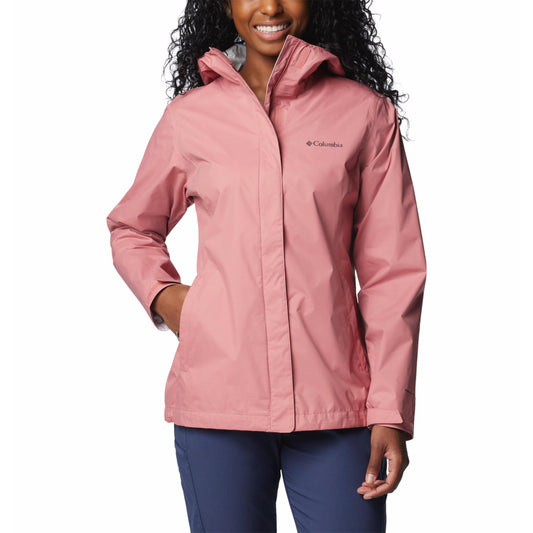 Columbia Women Red Omni-Tech Arcadia II Waterproof Rain Jacket