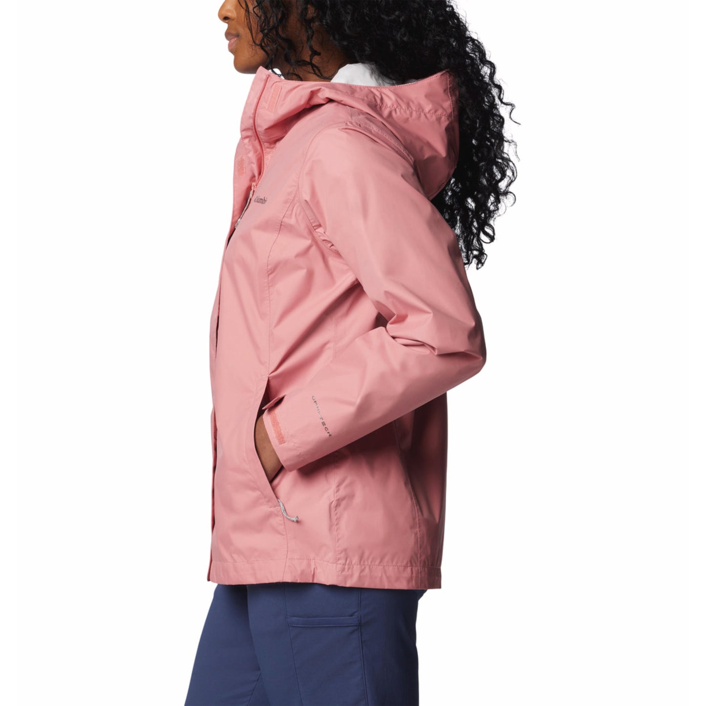 Columbia Women Red Omni-Tech Arcadia II Waterproof Rain Jacket