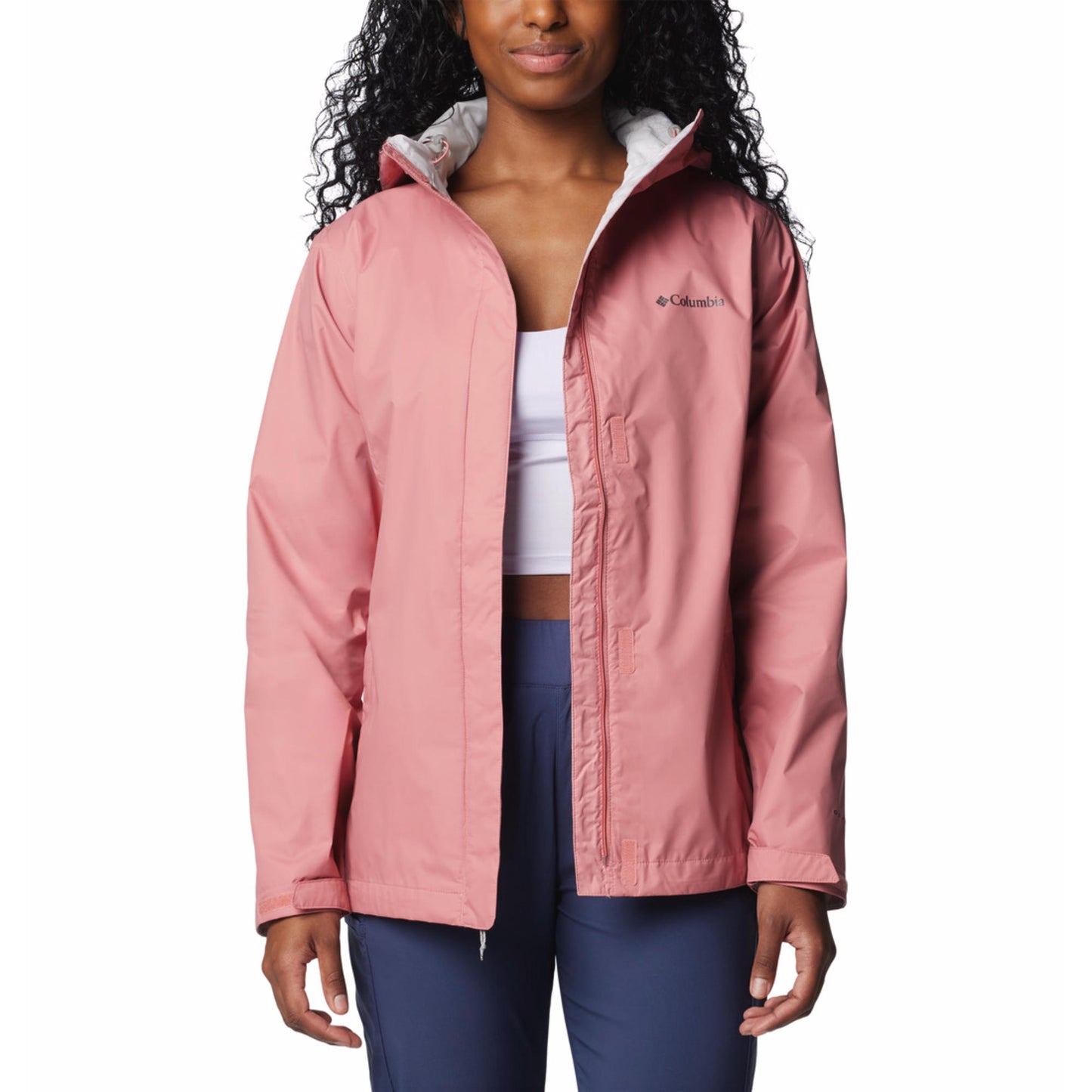 Columbia Women Red Omni-Tech Arcadia II Waterproof Rain Jacket