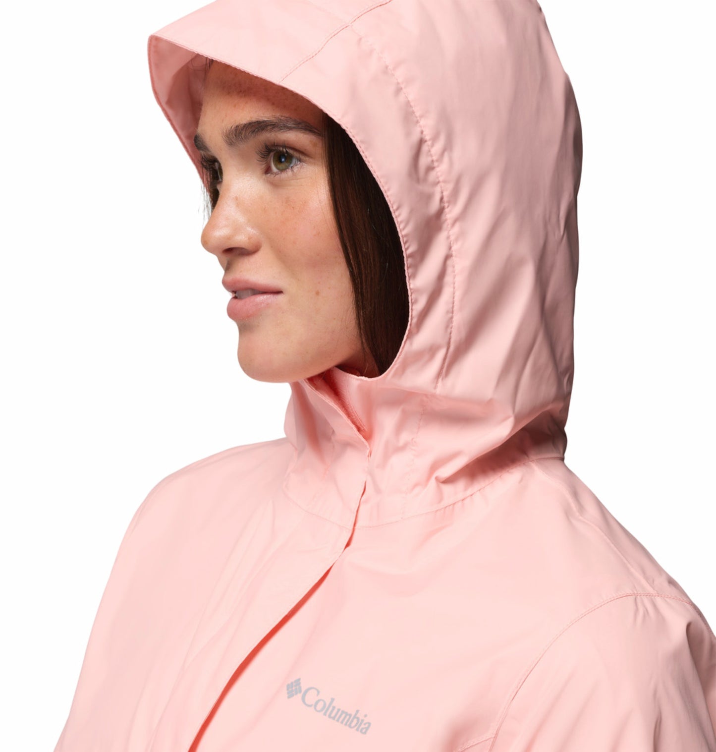 Columbia Women Pink Omni-Tech Arcadia II Lightweight Waterproof Rain Jacket