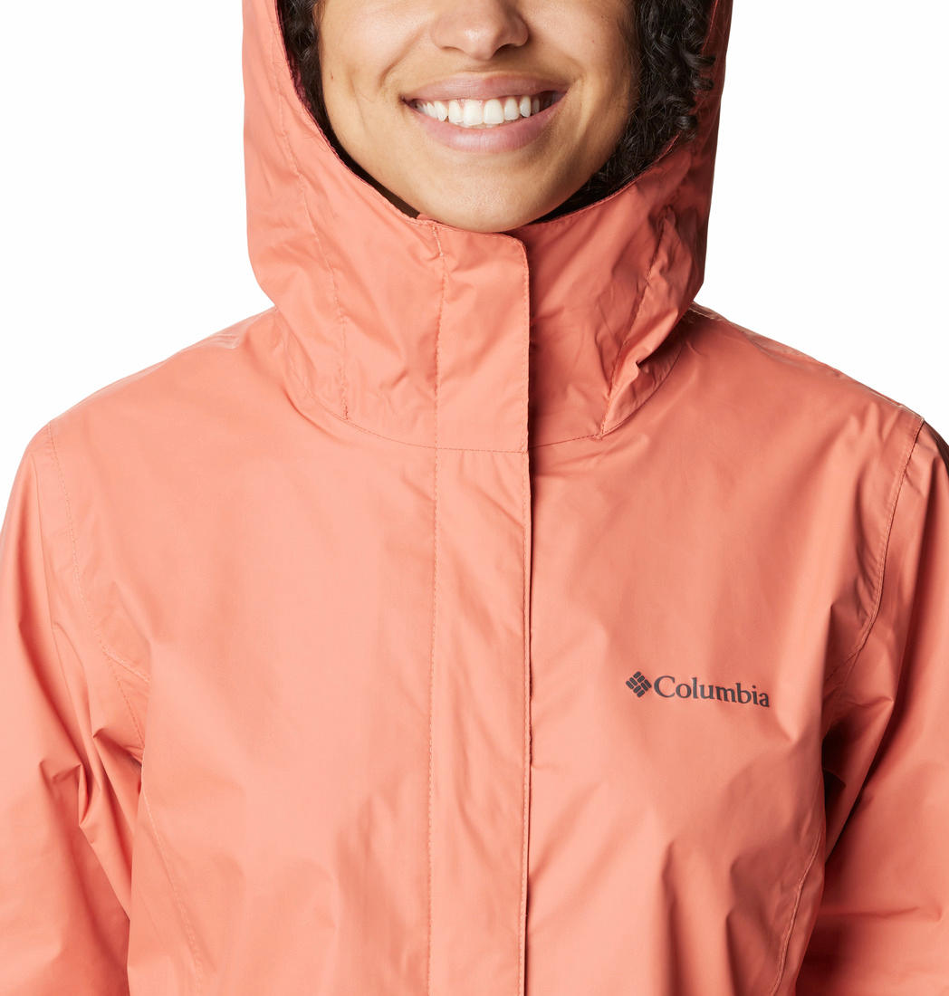 Columbia Women Peach Arcadia II Rain Jacket