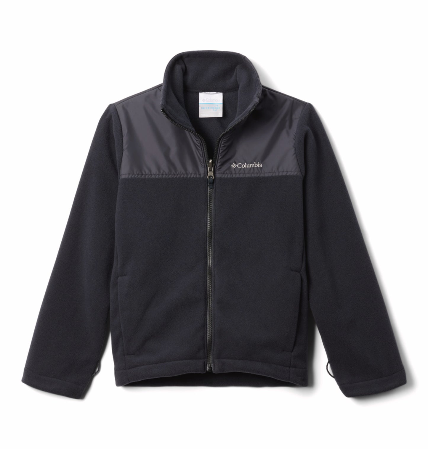 Columbia Kids Boys Black OmniHeat Reflective Bugaboo III Fleece Interchangeable Jacket