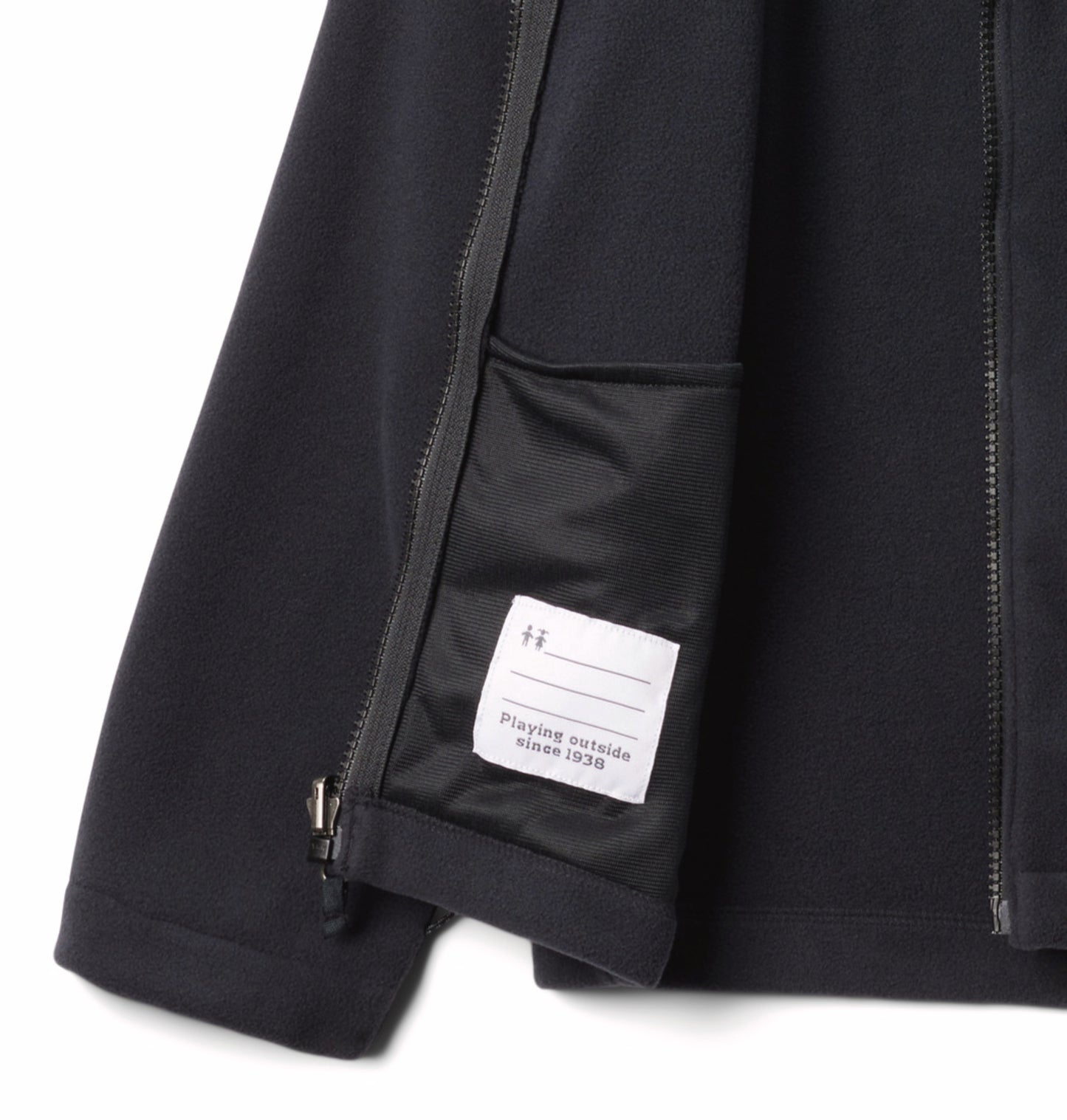 Columbia Kids Boys Black OmniHeat Reflective Bugaboo III Fleece Interchangeable Jacket