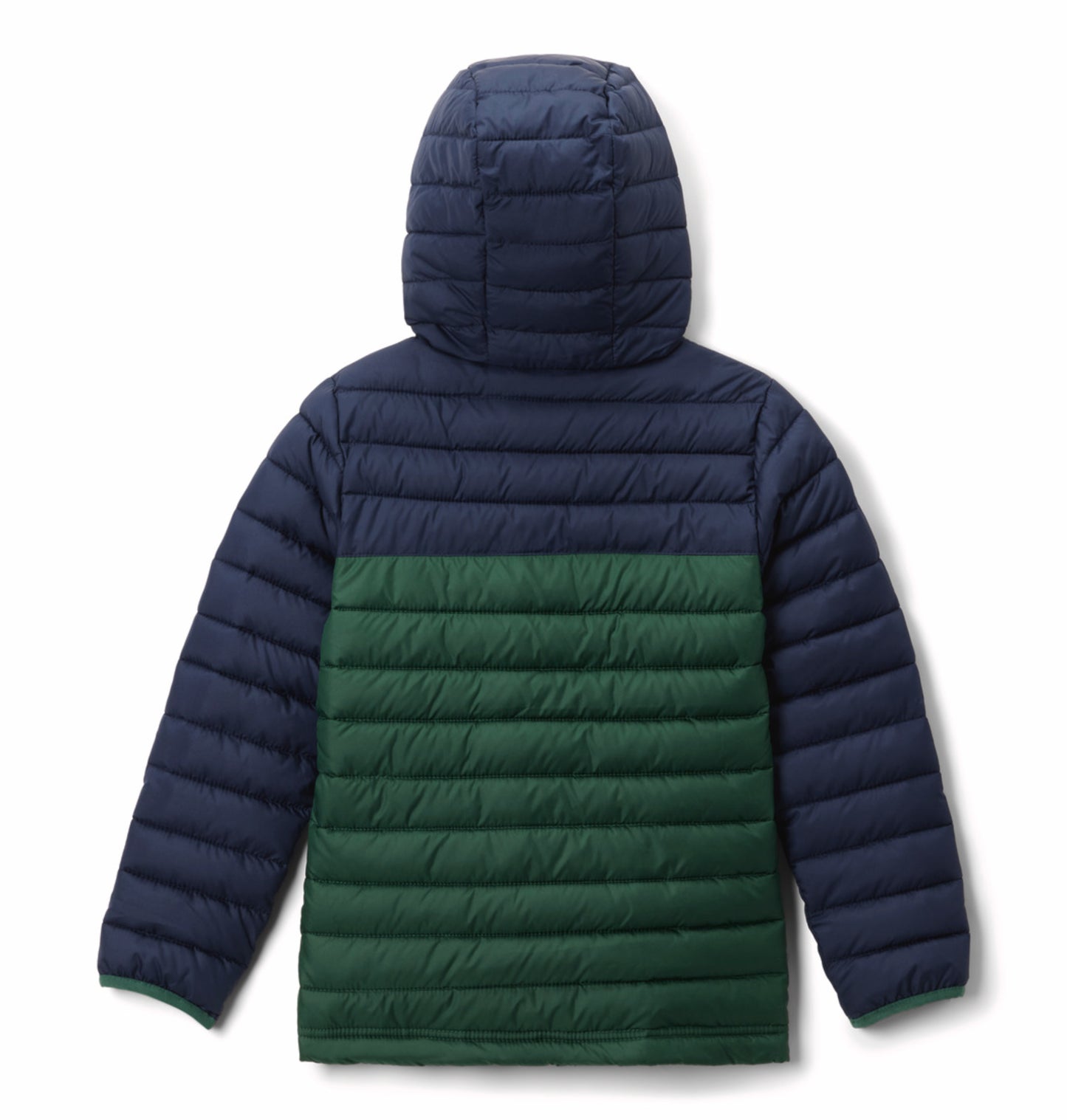 Columbia Kids Boys Green OmniHeat Reflective Powder Lite II Down Jacket