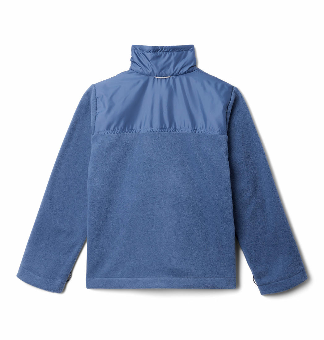Columbia Kids Boys Blue Bugaboo III Printed Fleece Interchange Jacket