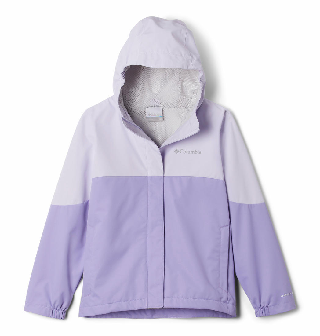 Columbia Kids Girls Purple Hikebound Rain Jacket
