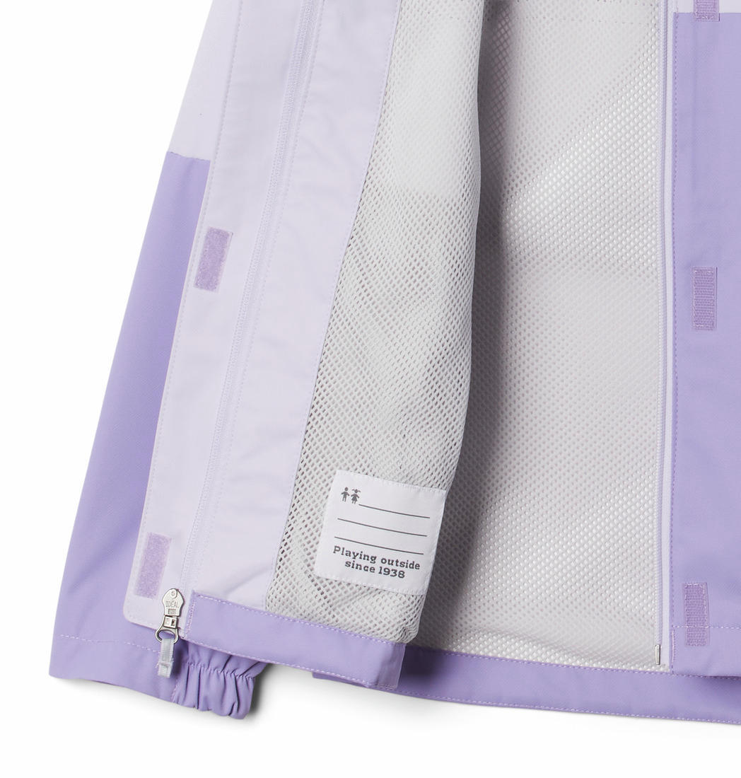 Columbia Kids Girls Purple Hikebound Rain Jacket