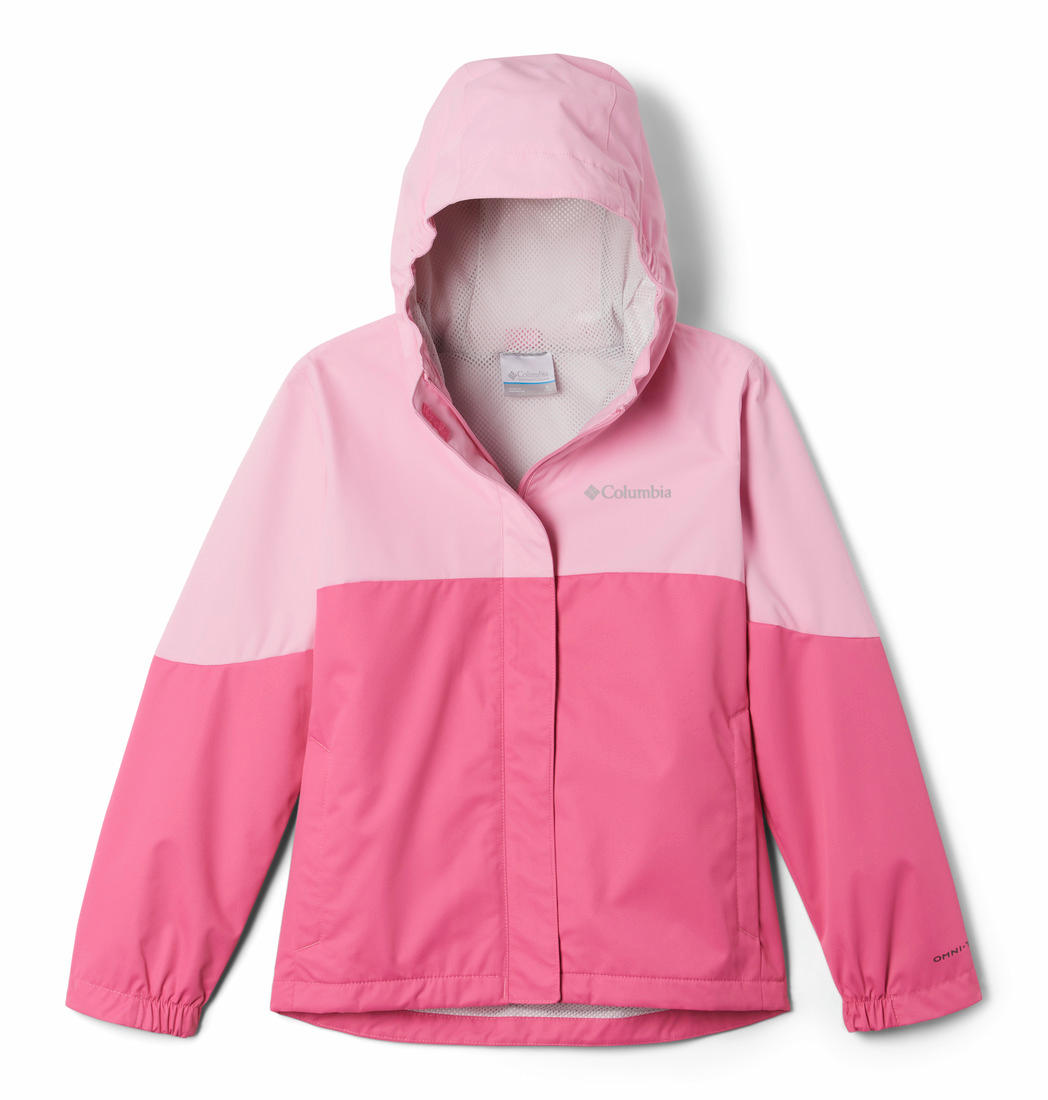 Columbia Kids Girls Pink Hikebound Rain Jacket