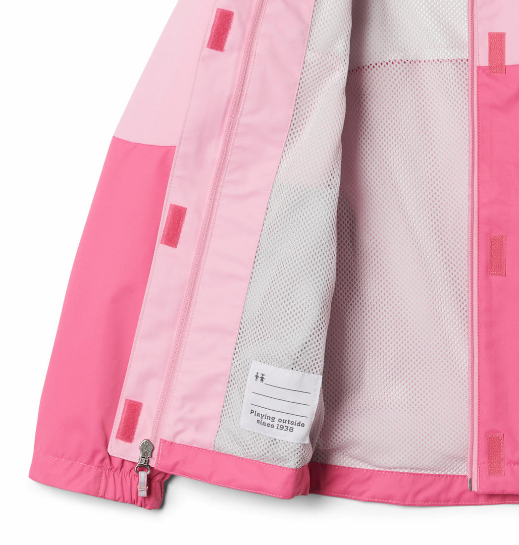 Columbia Kids Girls Pink Hikebound Rain Jacket