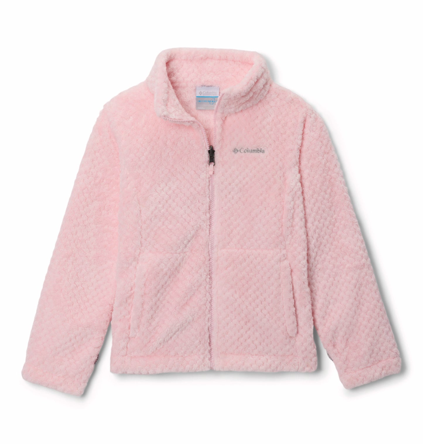 Columbia Kids Girls Pink Omni-Heat Reflective Bugaboo III Fleece Hooded Interchange Jacket