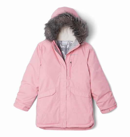 Columbia Kids Girls Pink Suttle Mountain Long Insulated Jacket