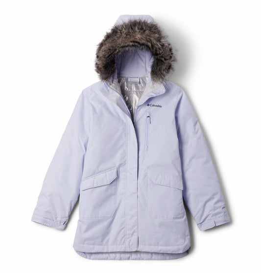 Columbia Kids Girls Purple Suttle Mountain II Long Insulated Jacket