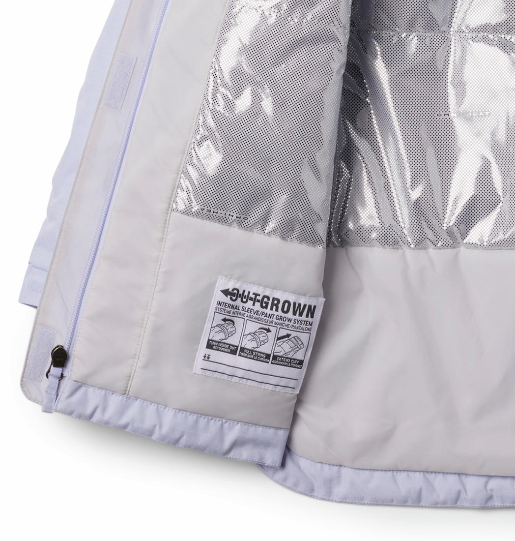 Columbia Kids Girls Purple Omni-Heat Reflective Suttle Mountain II Long Insulated Insulated Jacket