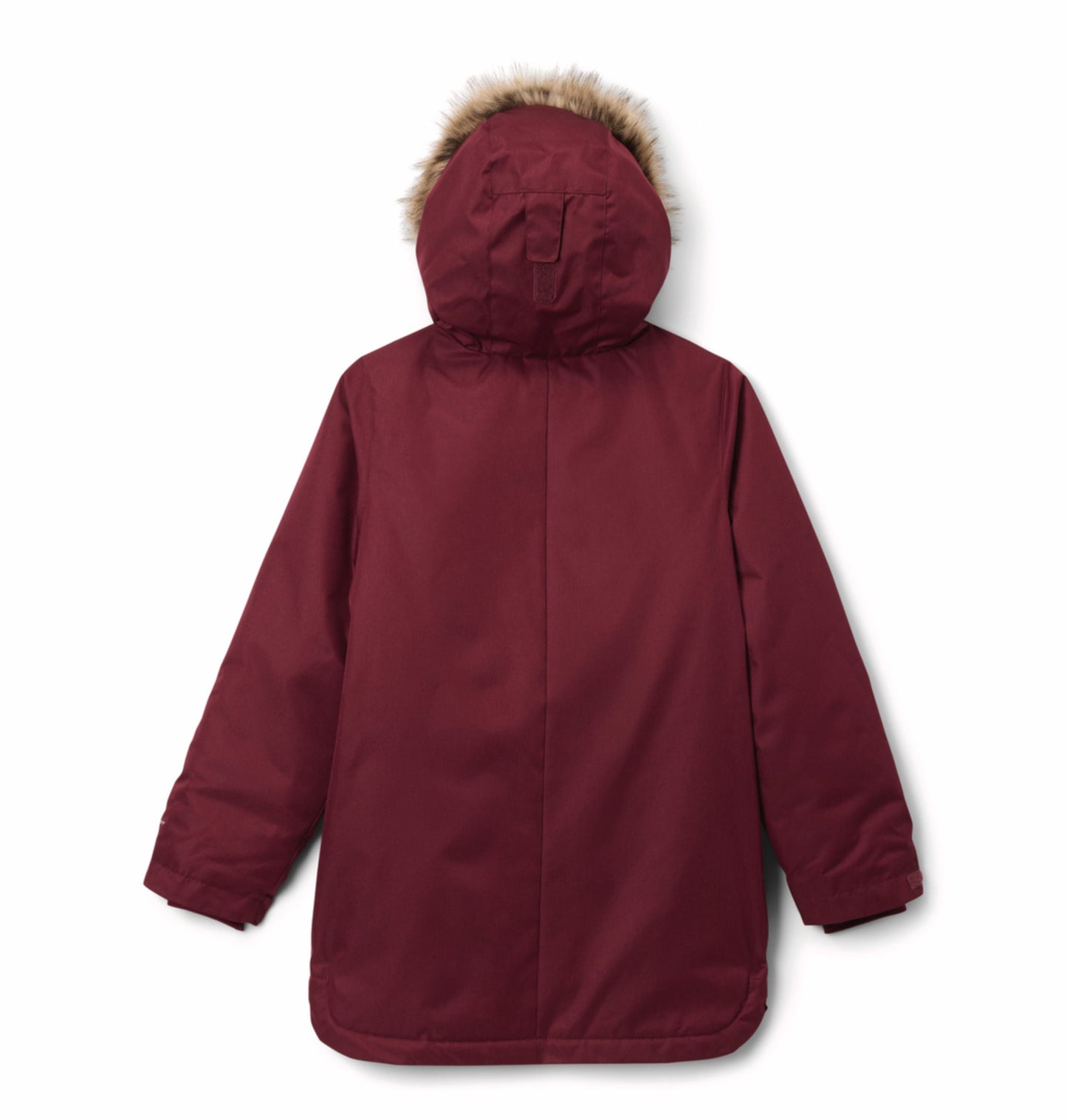 Columbia Kids Girls Red Omni-Heat Reflective Suttle Mountain II Long Hooded Down Jacket