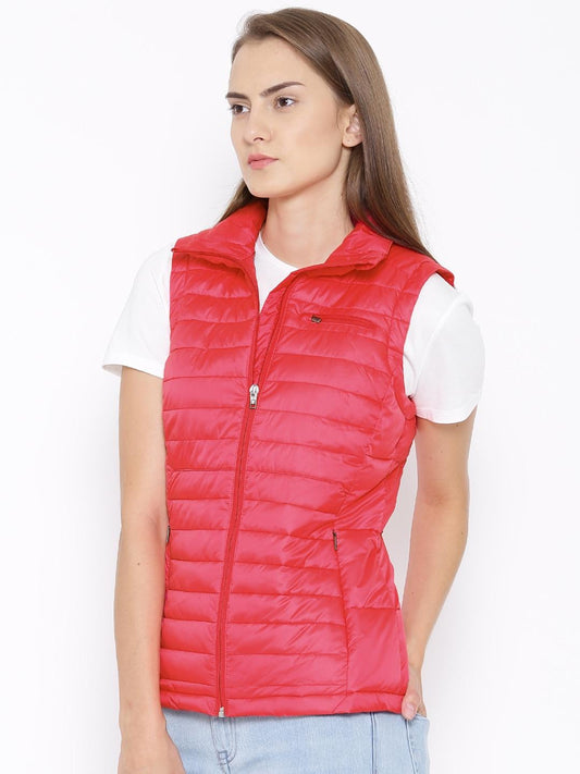 Columbia Women Red Omni-Shield Powder Pillow Vest
