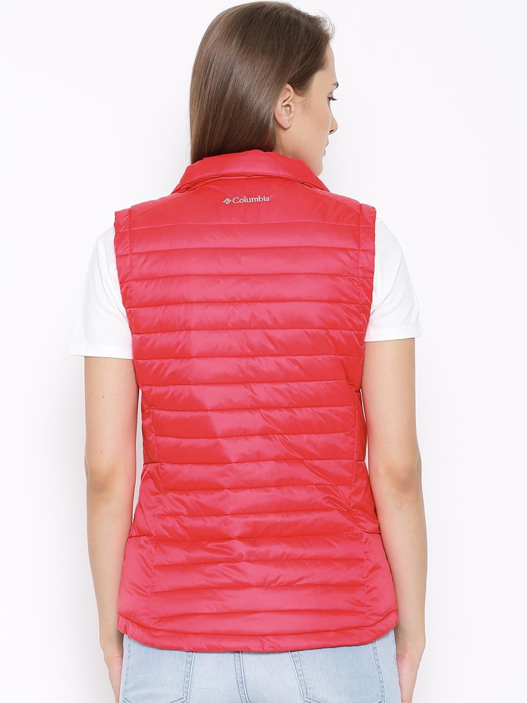 Columbia Women Red Powder Pillow Vest