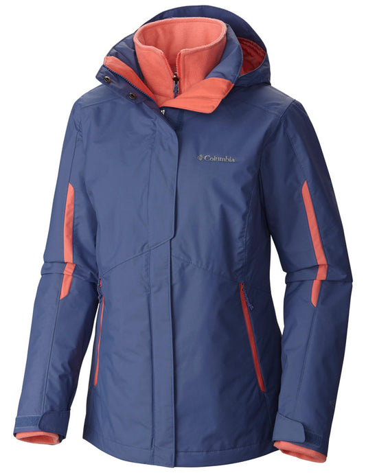 Columbia Women Purple Omni-Heat Reflective Bugaboo Inetrchangeable Jacket