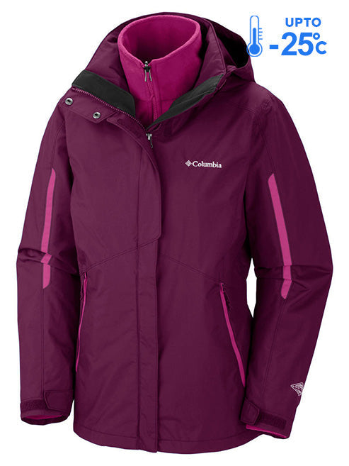 Columbia Women Purple Bugaboo Interchange Jacket