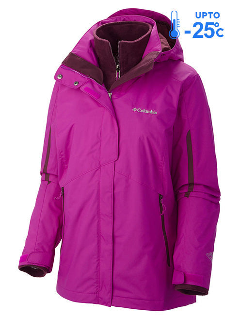 Columbia Women Purple Bugaboo Interchange Jacket