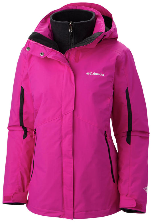 Columbia Women Red Bugaboo Interchange Jacket