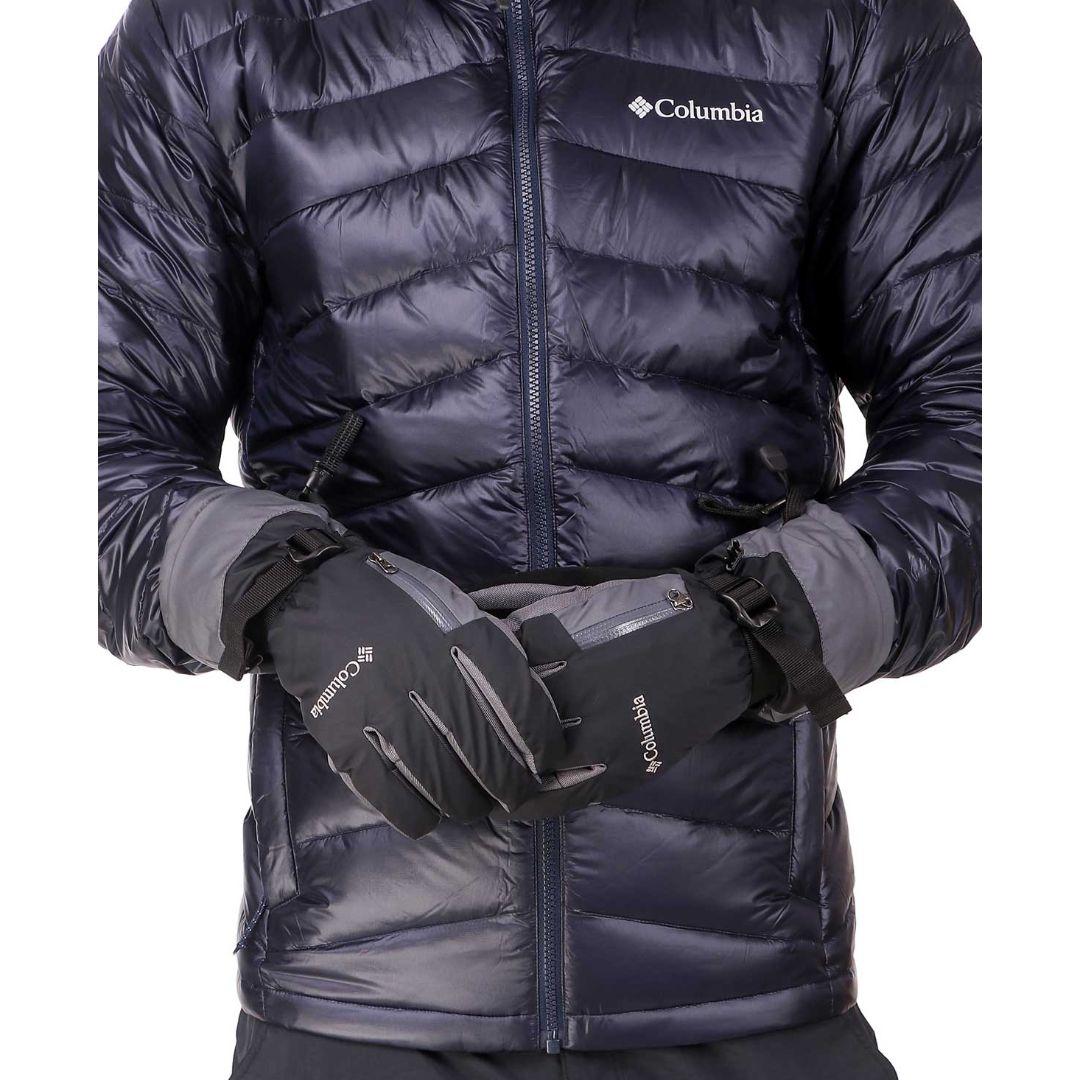 Columbia Men Black Bugaboo Interchange Gloves