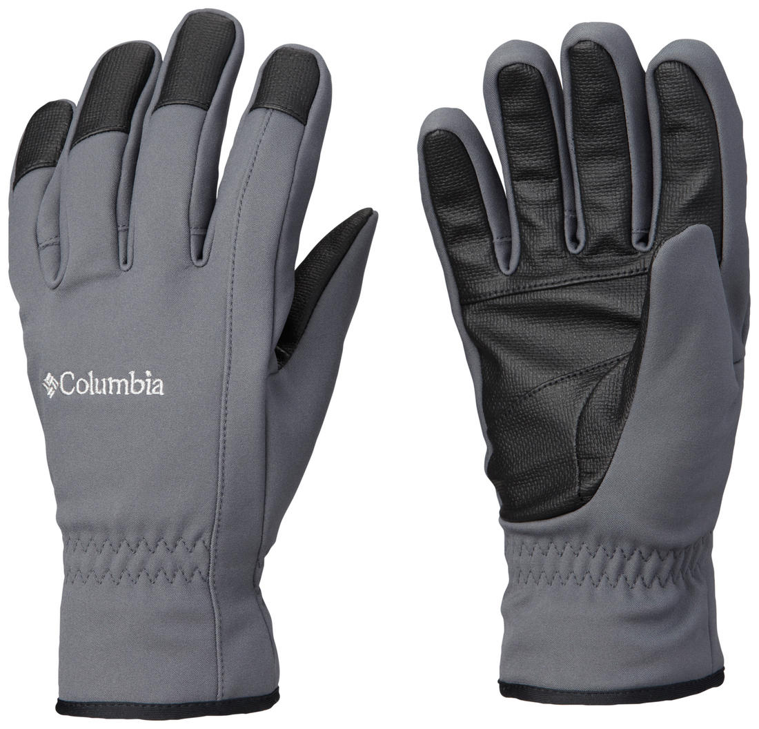 Columbia Men Grey M Northport Insulated Softshell Glove