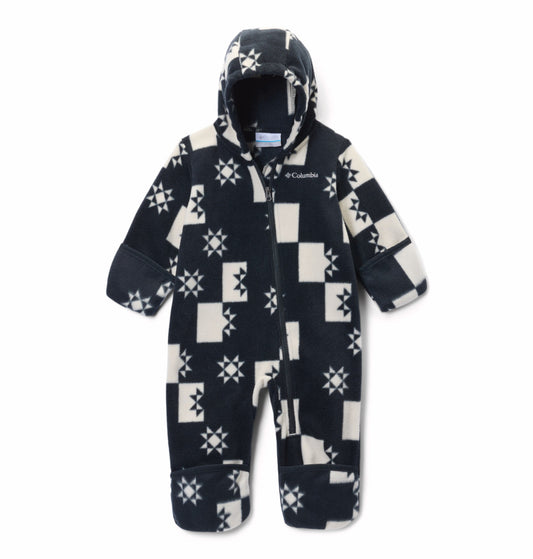 kids infant black snowtop ii bunting romper
