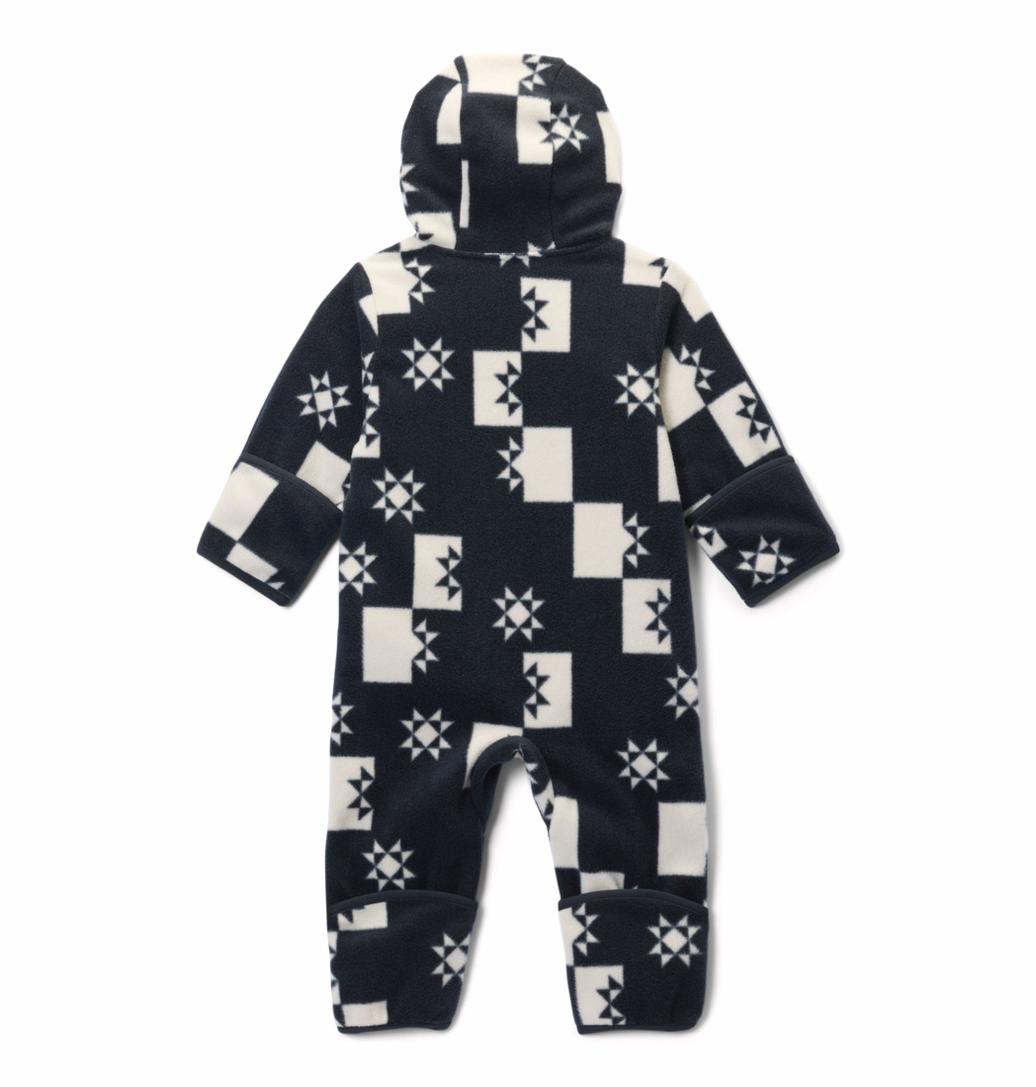 kids infant black snowtop ii bunting romper