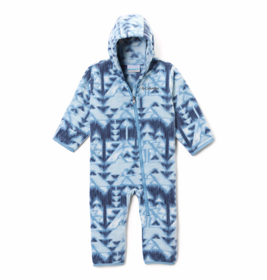 kids infant blue snowtop ii bunting romper