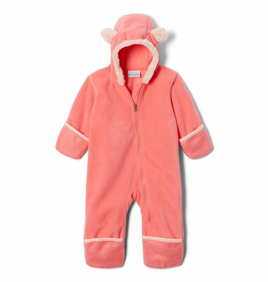 Columbia Kids Infant Peach Tiny Bear II Bunting Fleece Jacket
