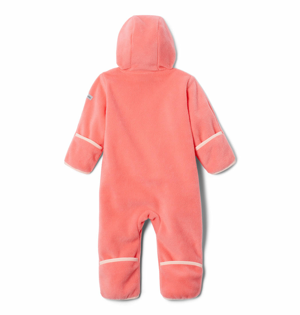 Columbia Kids Infant Peach Tiny Bear II Bunting Fleece Jacket