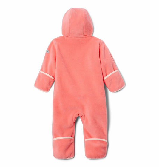 Columbia Kids Infant Peach Tiny Bear II Bunting Fleece Jacket