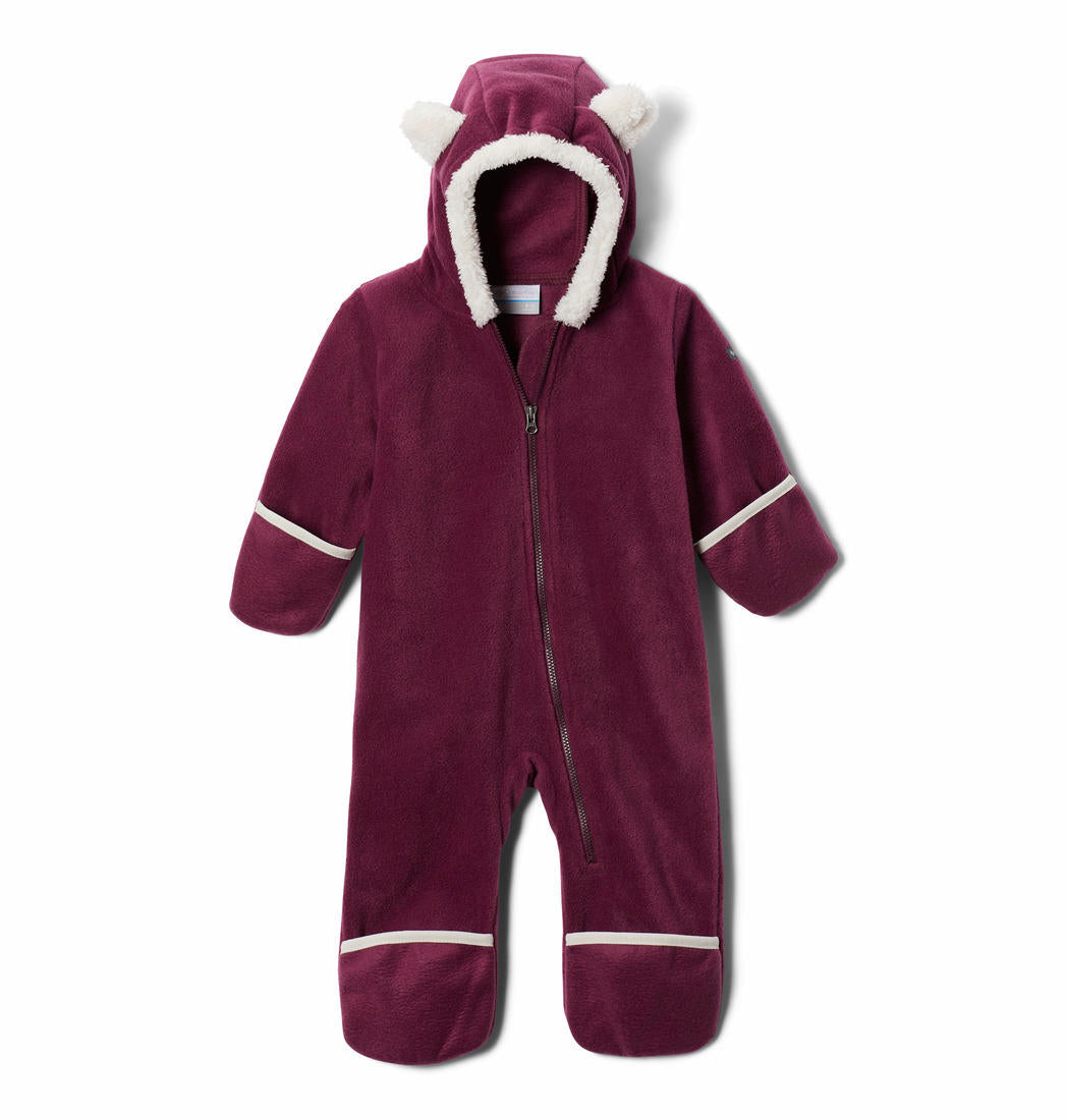 Columbia Kids Infant Purple Tiny Bear II Bunting Fleece Jacket