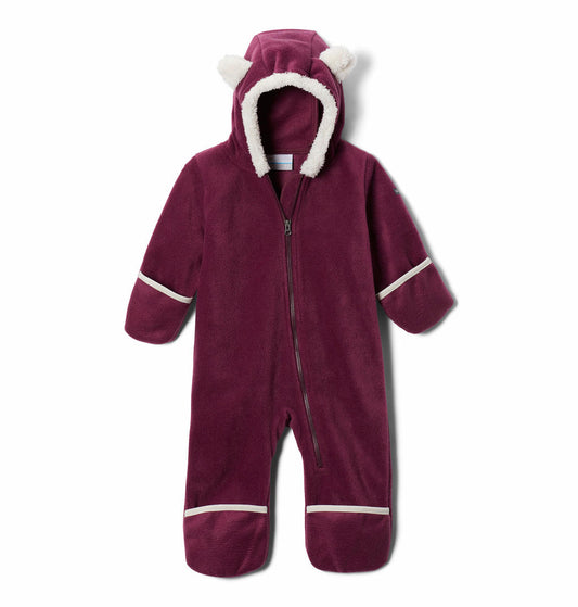 Columbia Kids Infant Purple Tiny Bear II Bunting Fleece Jacket