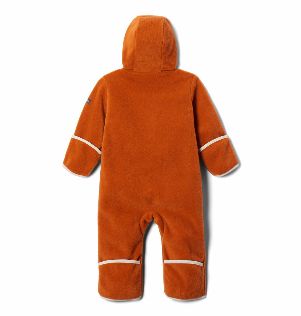 Columbia Kids Infant Orange Tiny Bear II Bunting Fleece Jacket