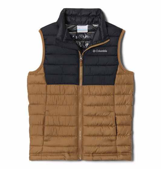 kids unisex brown omni heat reflective powder lite vest