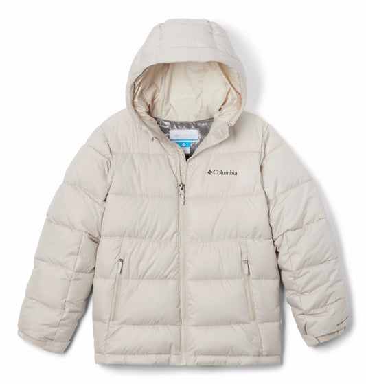 Columbia Kids Unisex Beige Omni-Heat Reflective Pike Lake II Hooded Down Jacket