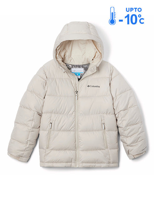 Columbia Kids Unisex Beige Omni-Heat Reflective Pike Lake II Hooded Down Jacket