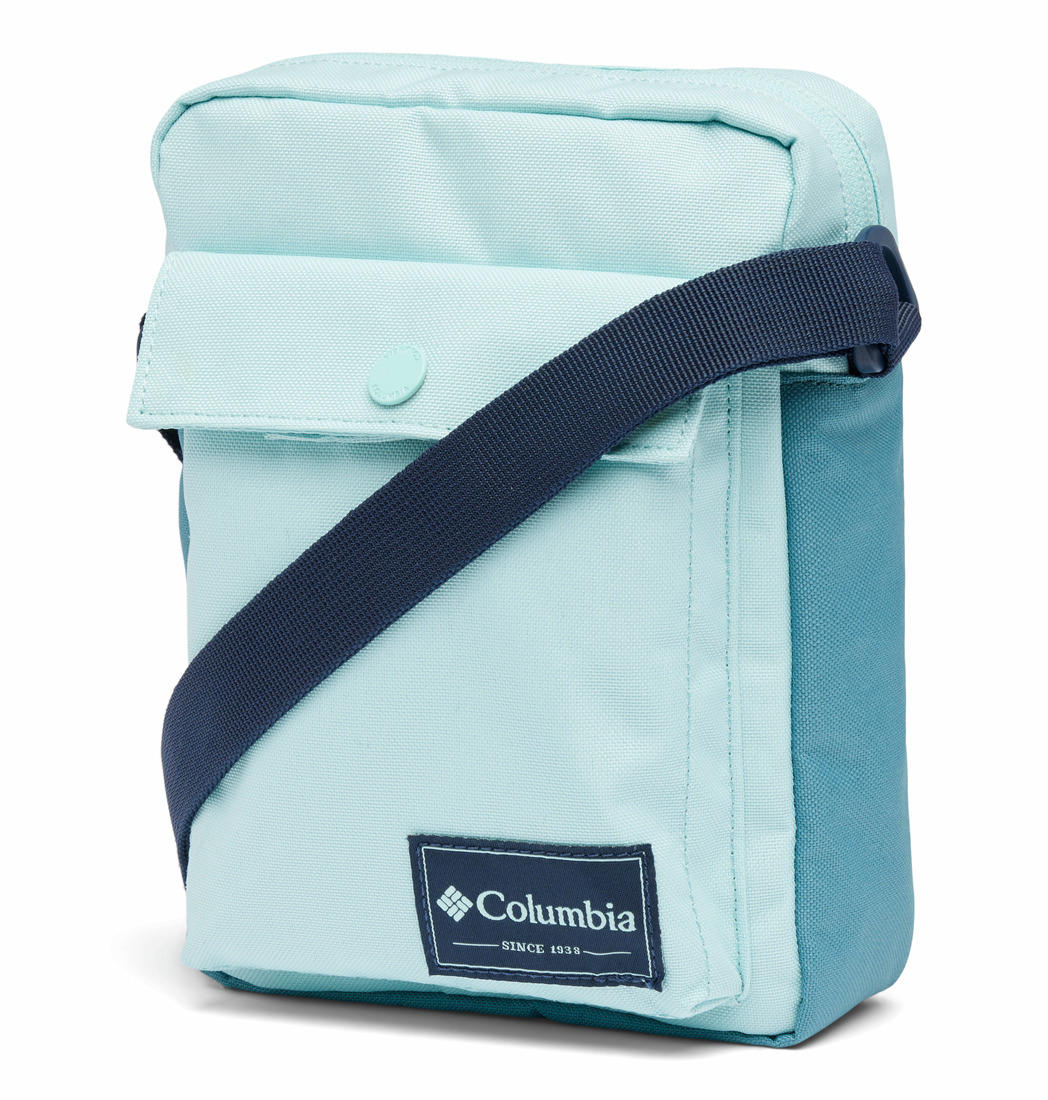 Columbia Unisex Green Zigzag Side Bag