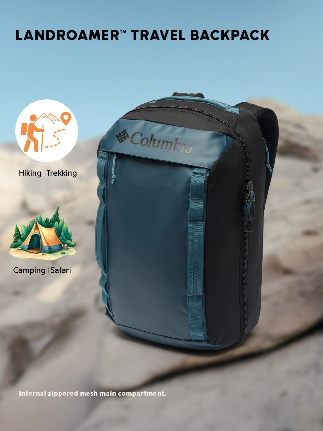 Columbia Unisex Blue Landroamer Travel Backpack