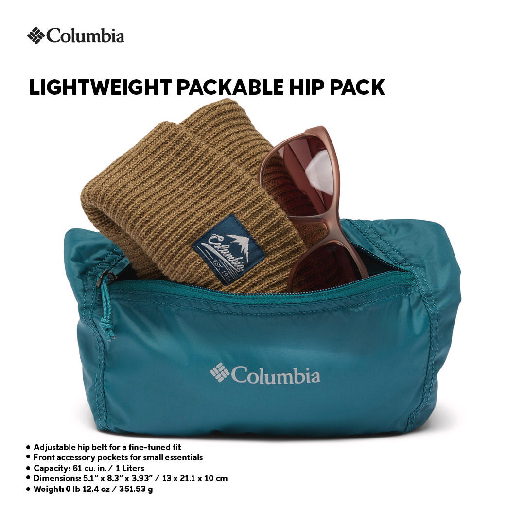 Columbia Unisex Blue Lightweight Packable Hip Pack 2 L