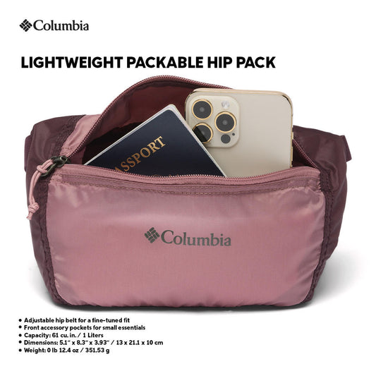 Columbia Unisex Grey Lightweight Packable Hip Pack 2 L
